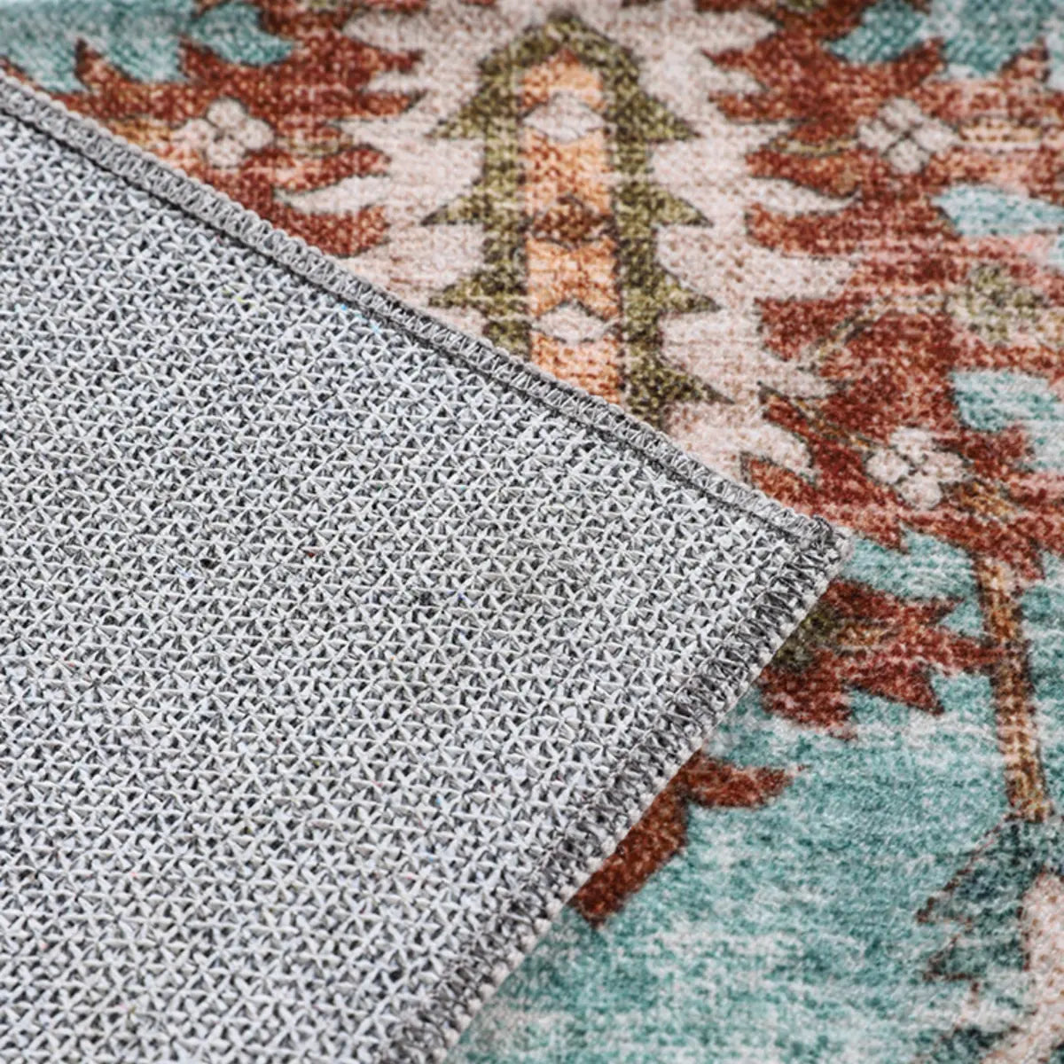 Moroccan Rectangle Polyester Blue Large Area Rug Image - 8