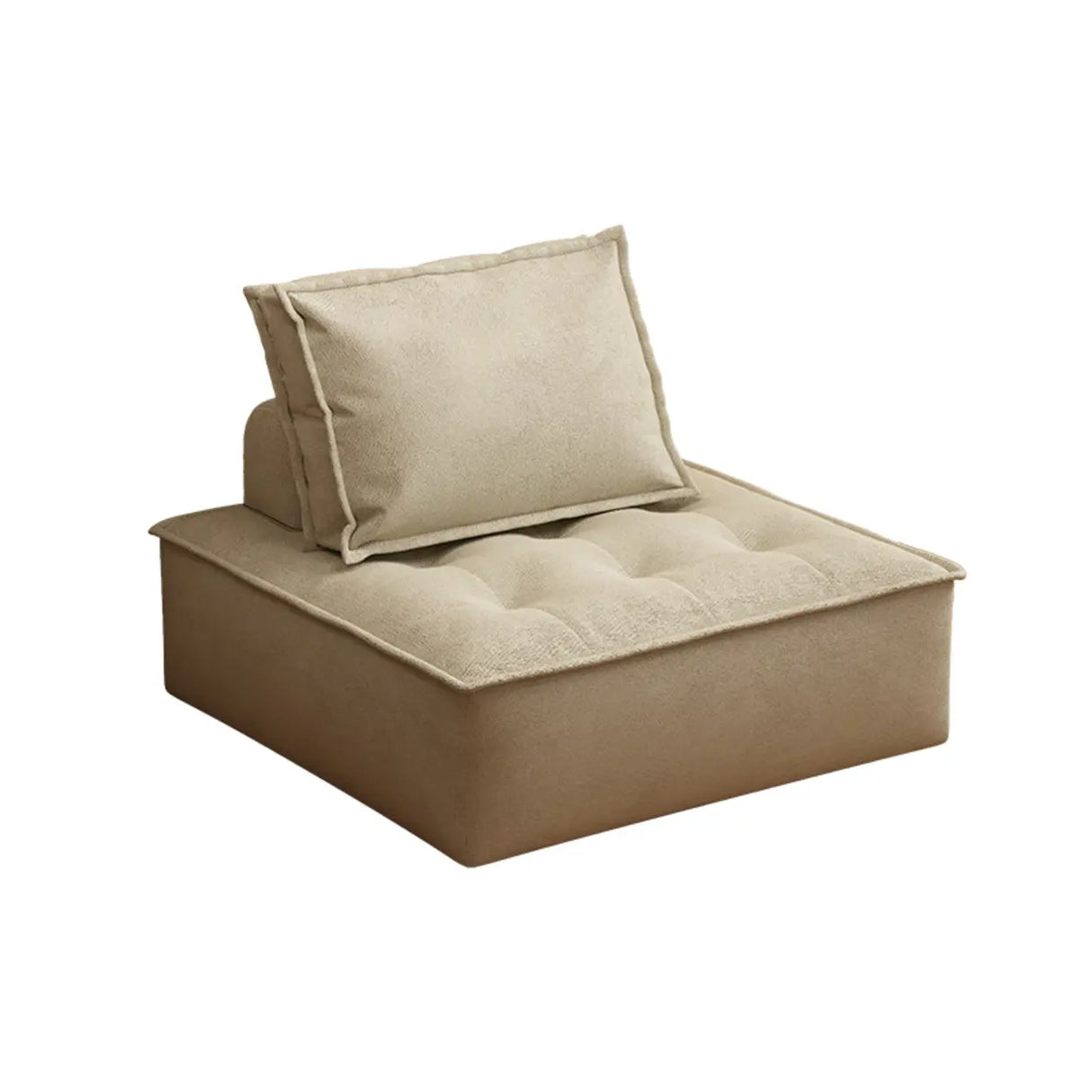 Multi-Color Modular Fabric Pillow Back Single Sofa Image - 10