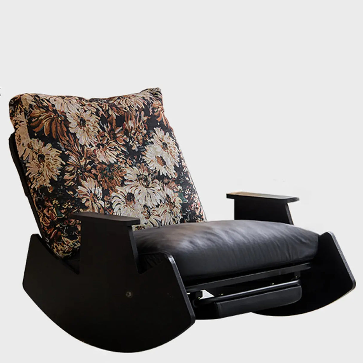 Multi-Color Recessed Arm Rocking Chair with Slipcover Image - 2