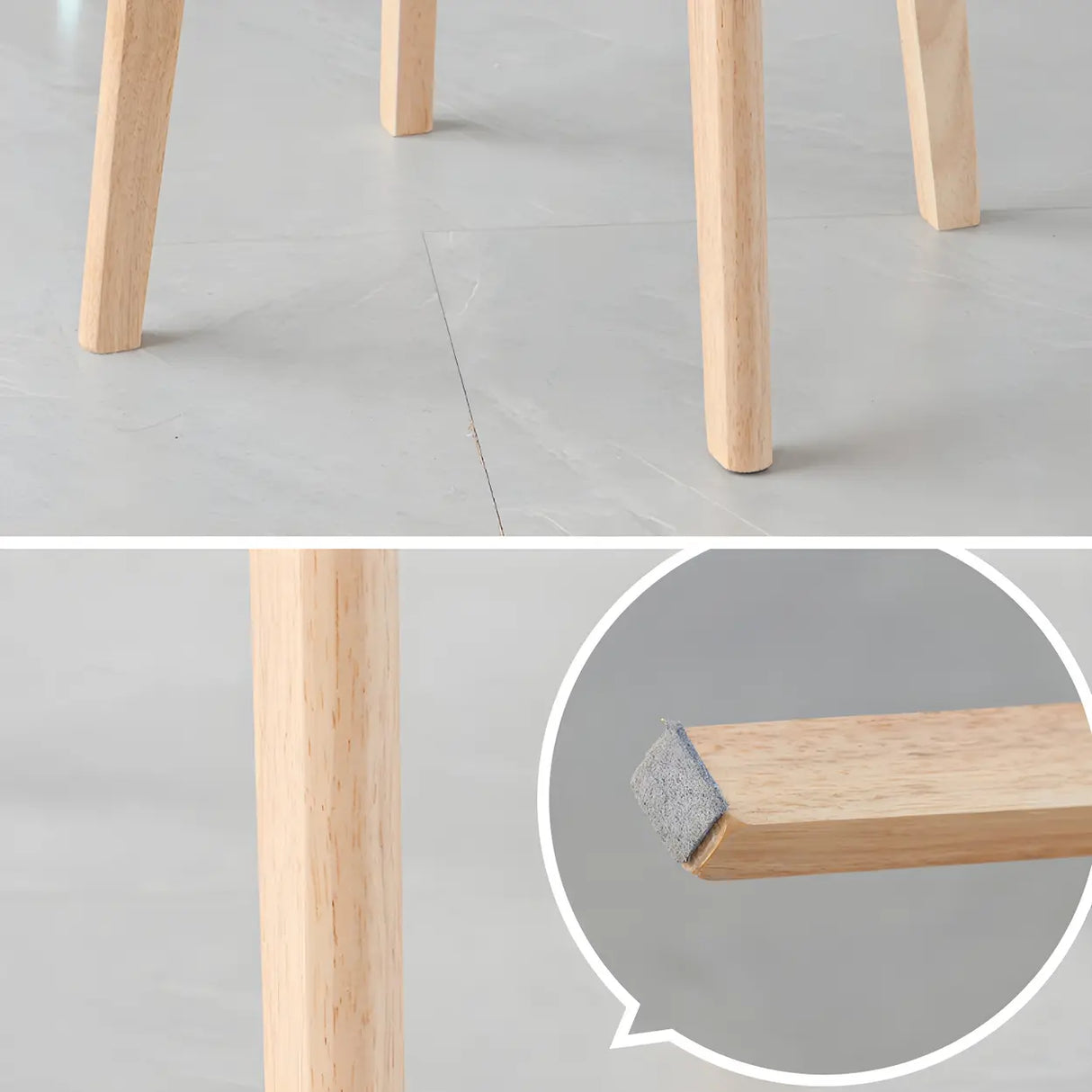 Multi-Color Round Leather Low Back Bar Stool Wood Image - 16