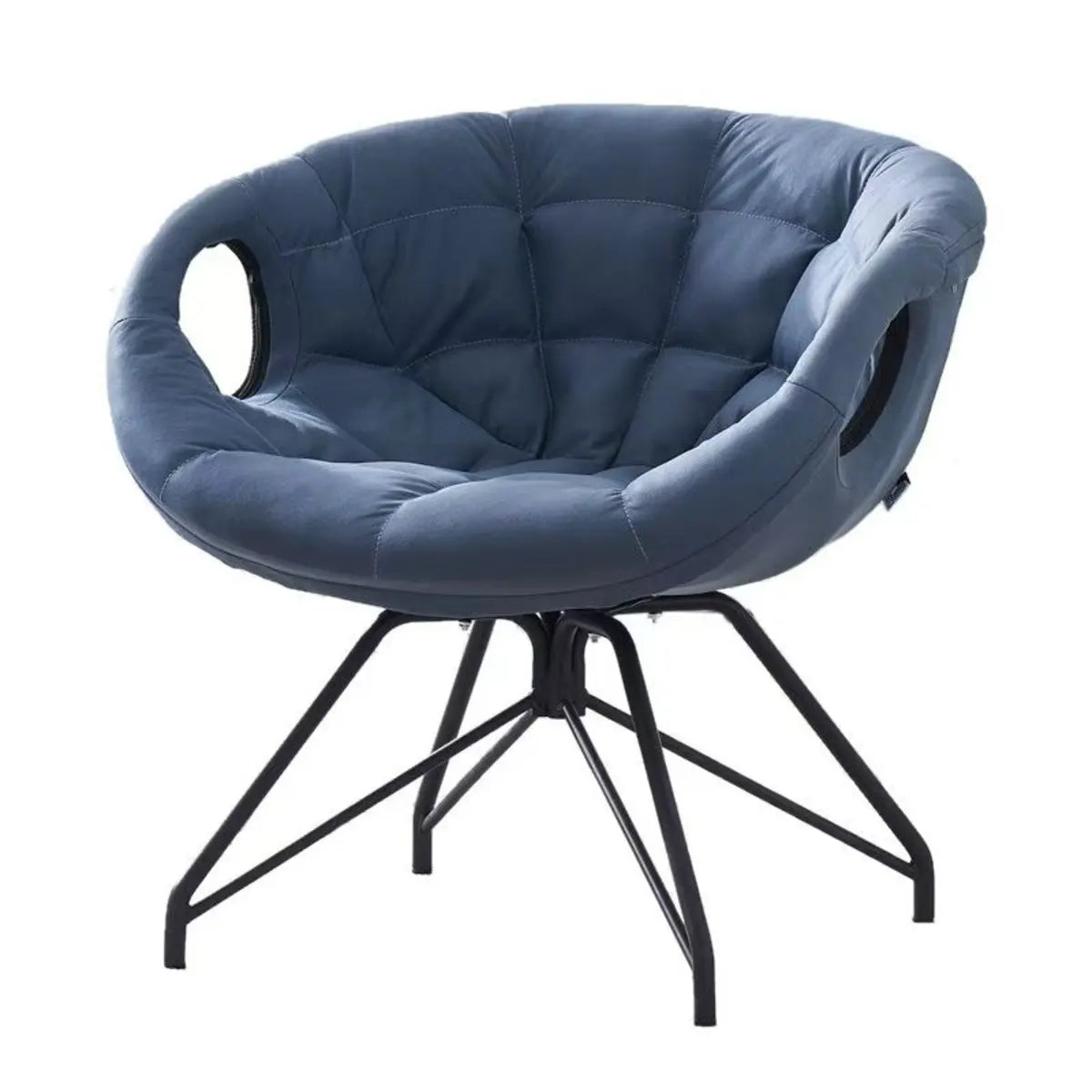 Multi-Color Tech Cloth Biscuit Back Barrel Chair Image - 2