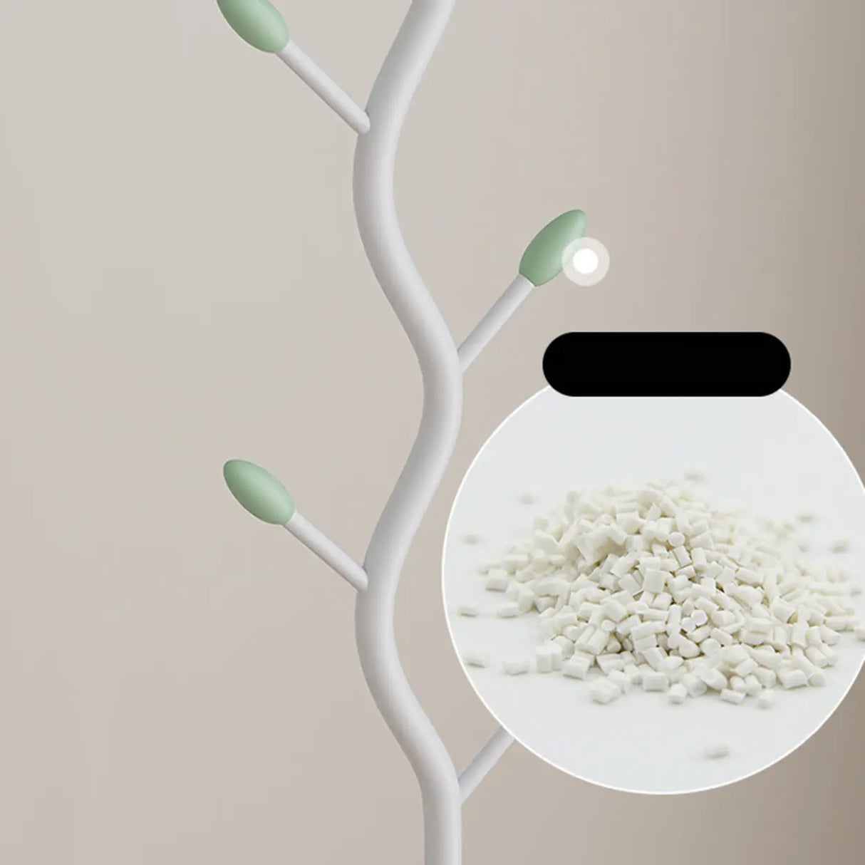 Multi-Color Tree Metal Hooks Freestanding Coat Rack Image - 7