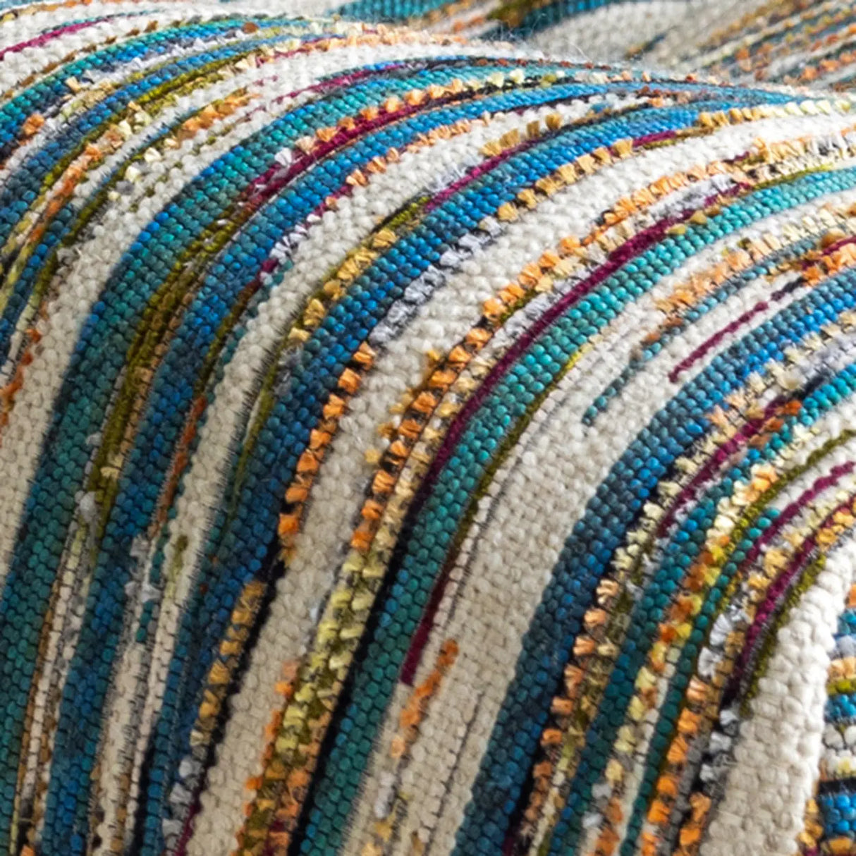 Multi-Color Upholstered Silver Metal Leg Rocking Chair Image - 12