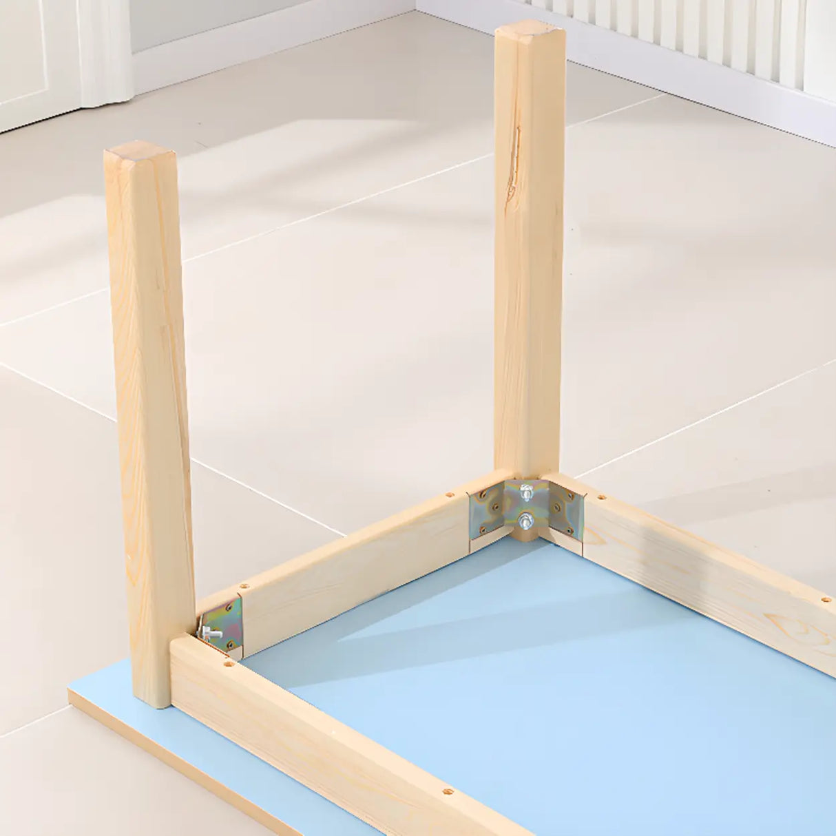 Multi-Color Wood Structure Splicing Kids Activity Desk Image - 10