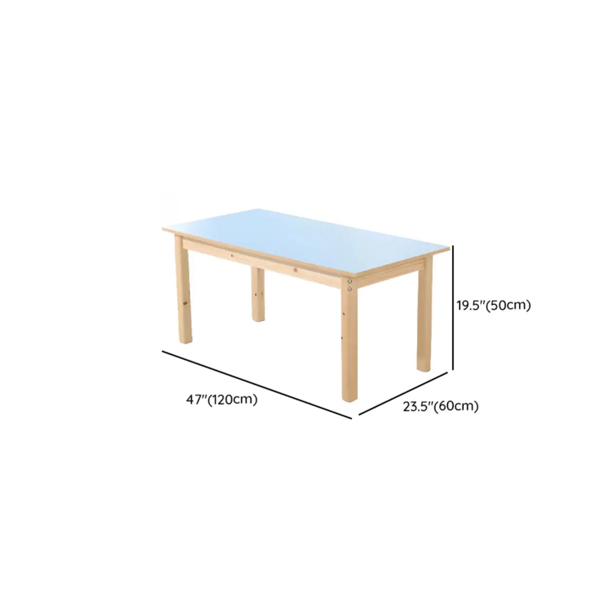 Multi-Color Wood Structure Splicing Kids Activity Desk
