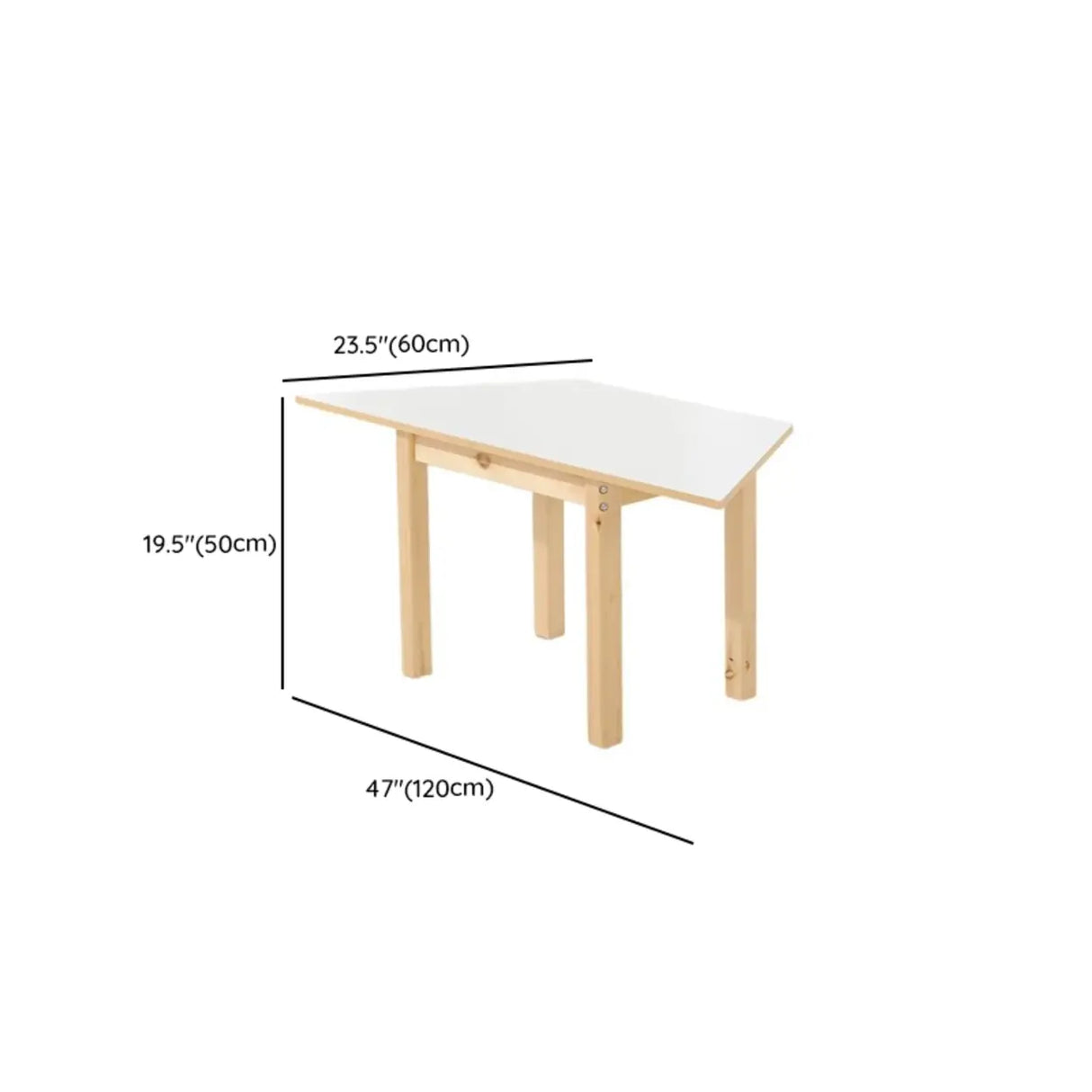 Multi-Color Wood Structure Splicing Kids Activity Desk Image - 14