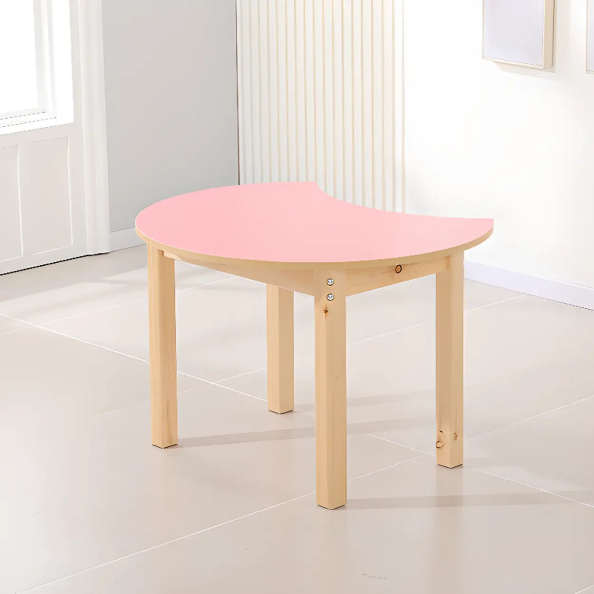 Multi-Color Wood Structure Splicing Kids Activity Desk Image - 7