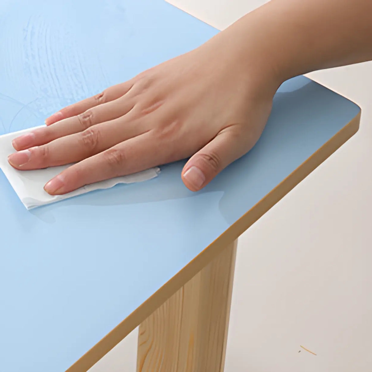 Multi-Color Wood Structure Splicing Kids Activity Desk Image - 8