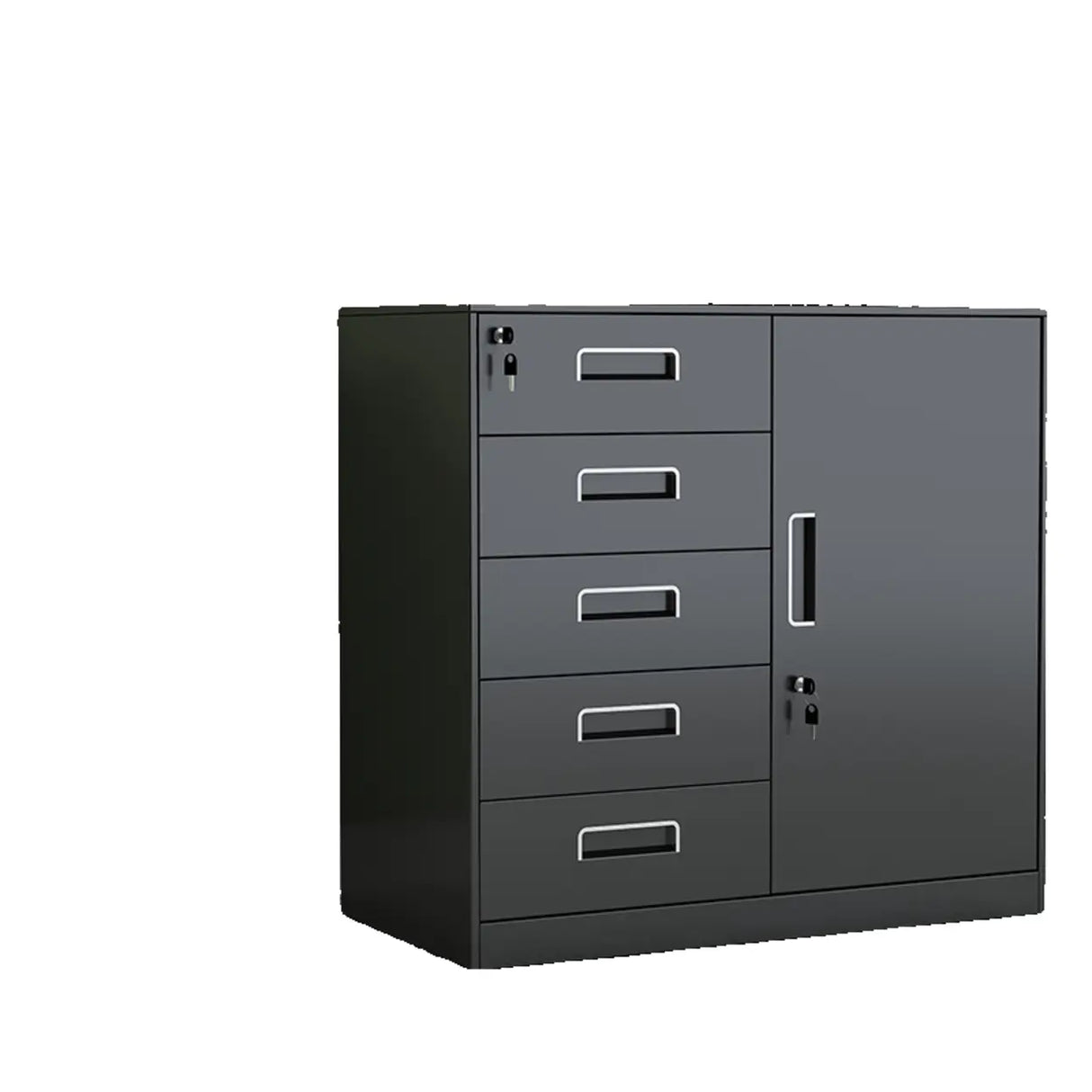 Multi-Functional Black Steel Lock Storage Filing Cabinet Image - 10