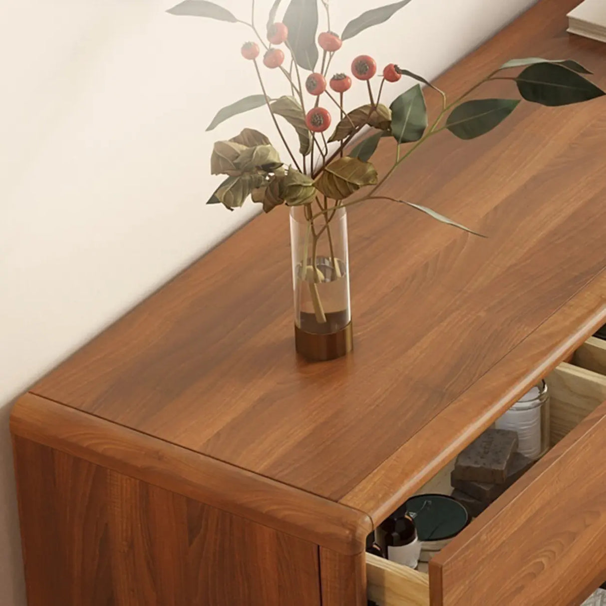 Multifunctional Wood Rectangle Dresser for Drawers Image - 16
