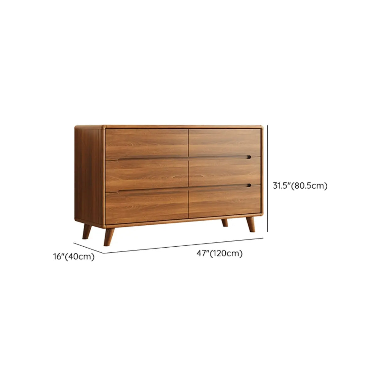 Multifunctional Wood Rectangle Dresser for Drawers Image - 18