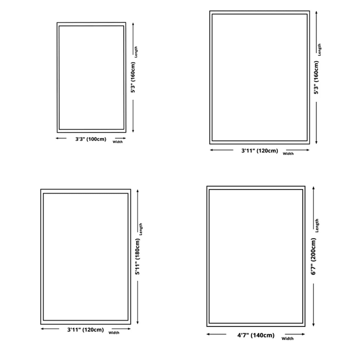 Mutlicolor Modish Geometric Polyester Anti-Slip Area Rug Image - 13