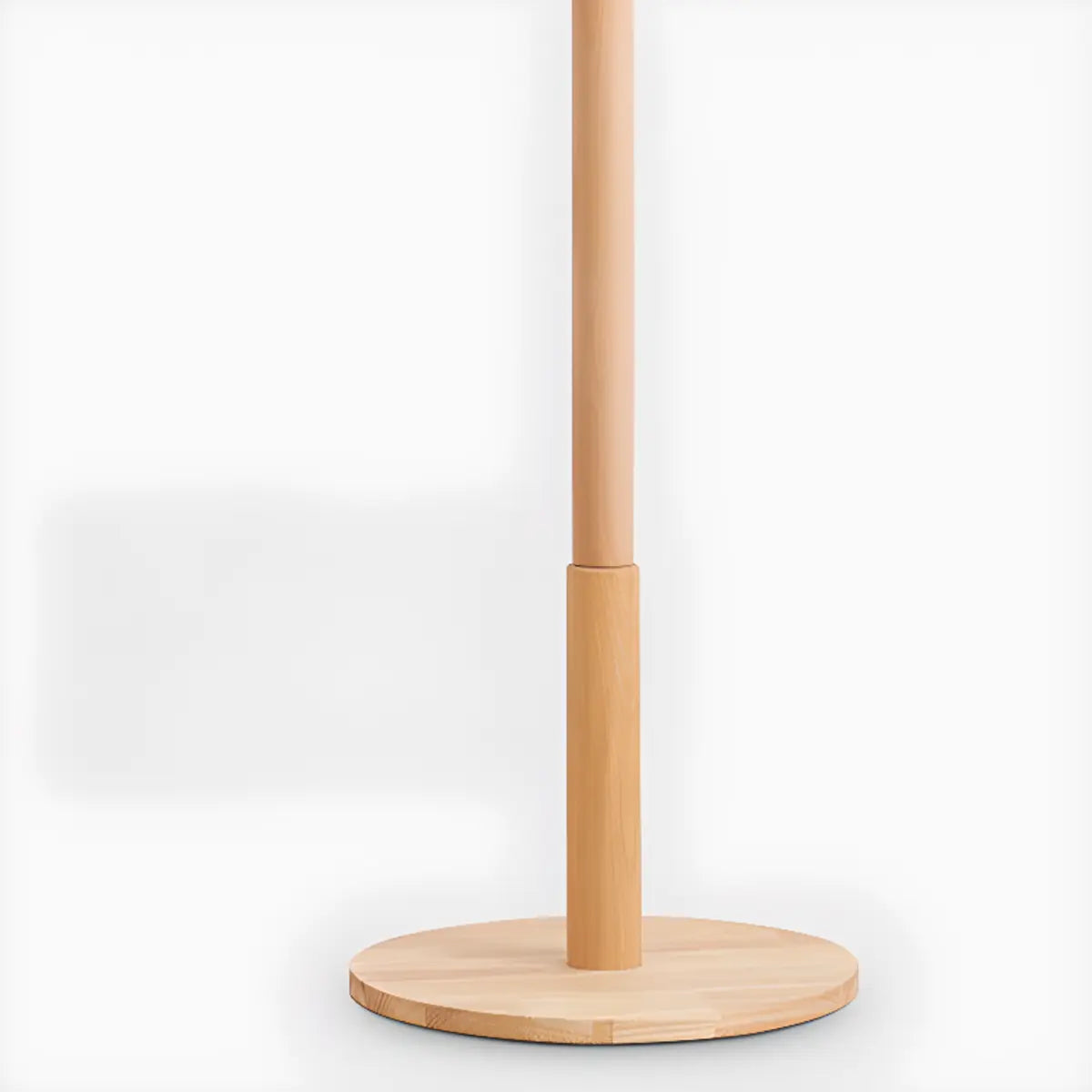 Narrow Minimalist Hooks Wood Natural Stand Tree Coat Rack Image - 10