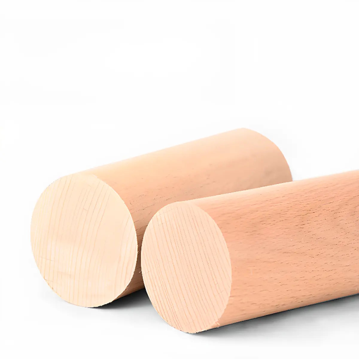 Narrow Minimalist Hooks Wood Natural Stand Tree Coat Rack Image - 8