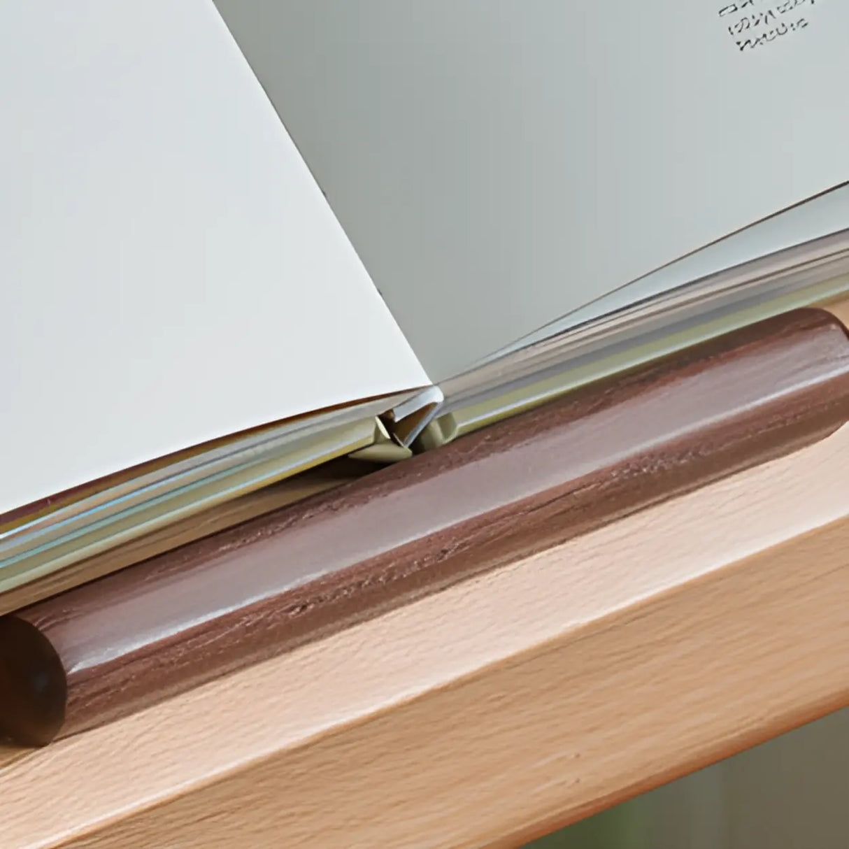 Natural Finish Adjustable Height Wood Kids Writing Desk Image - 6