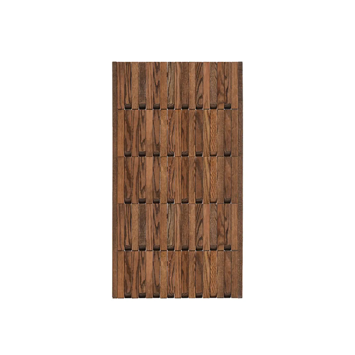 Natural Finish Hooks Wooden Floating Mount Hall Tree Image - 21