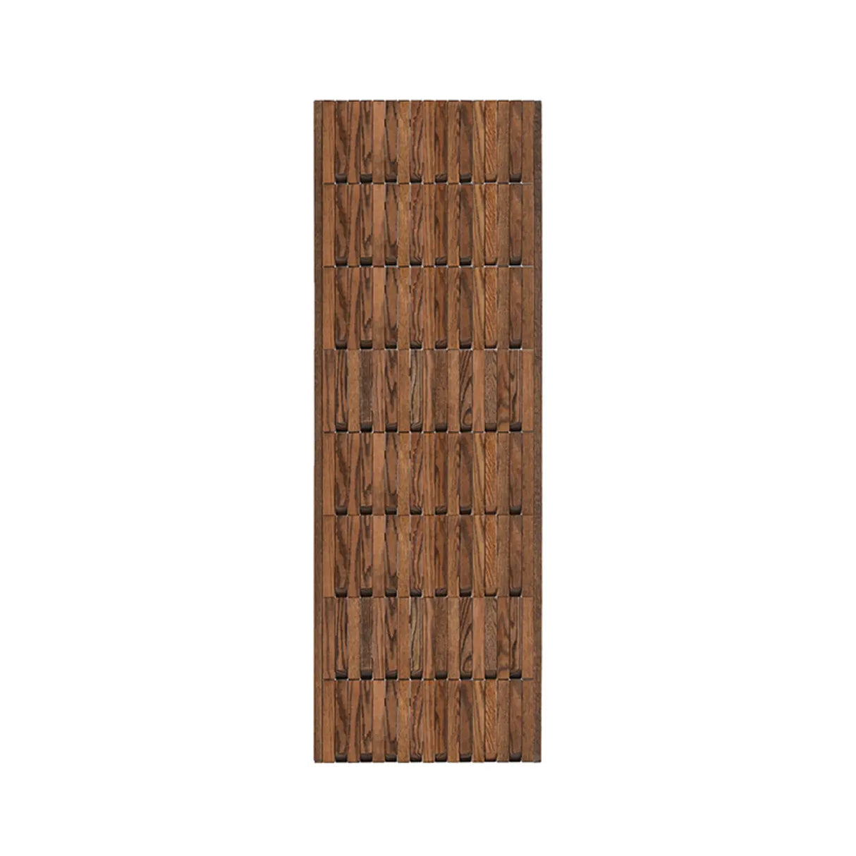 Natural Finish Hooks Wooden Floating Mount Hall Tree Image - 26