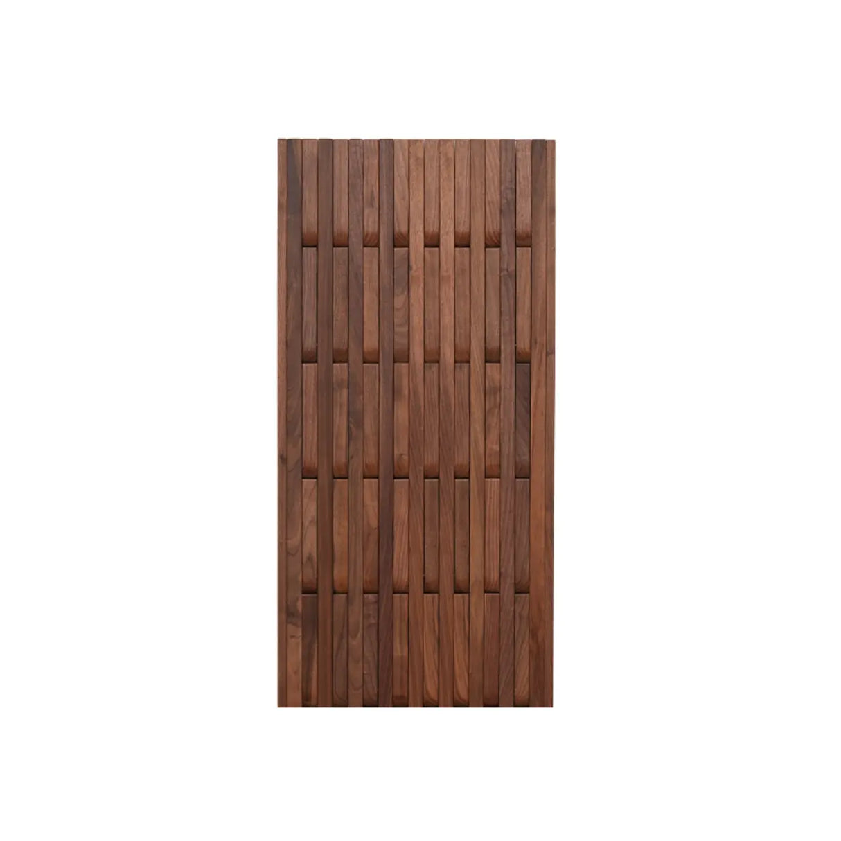 Natural Finish Hooks Wooden Floating Mount Hall Tree Image - 33