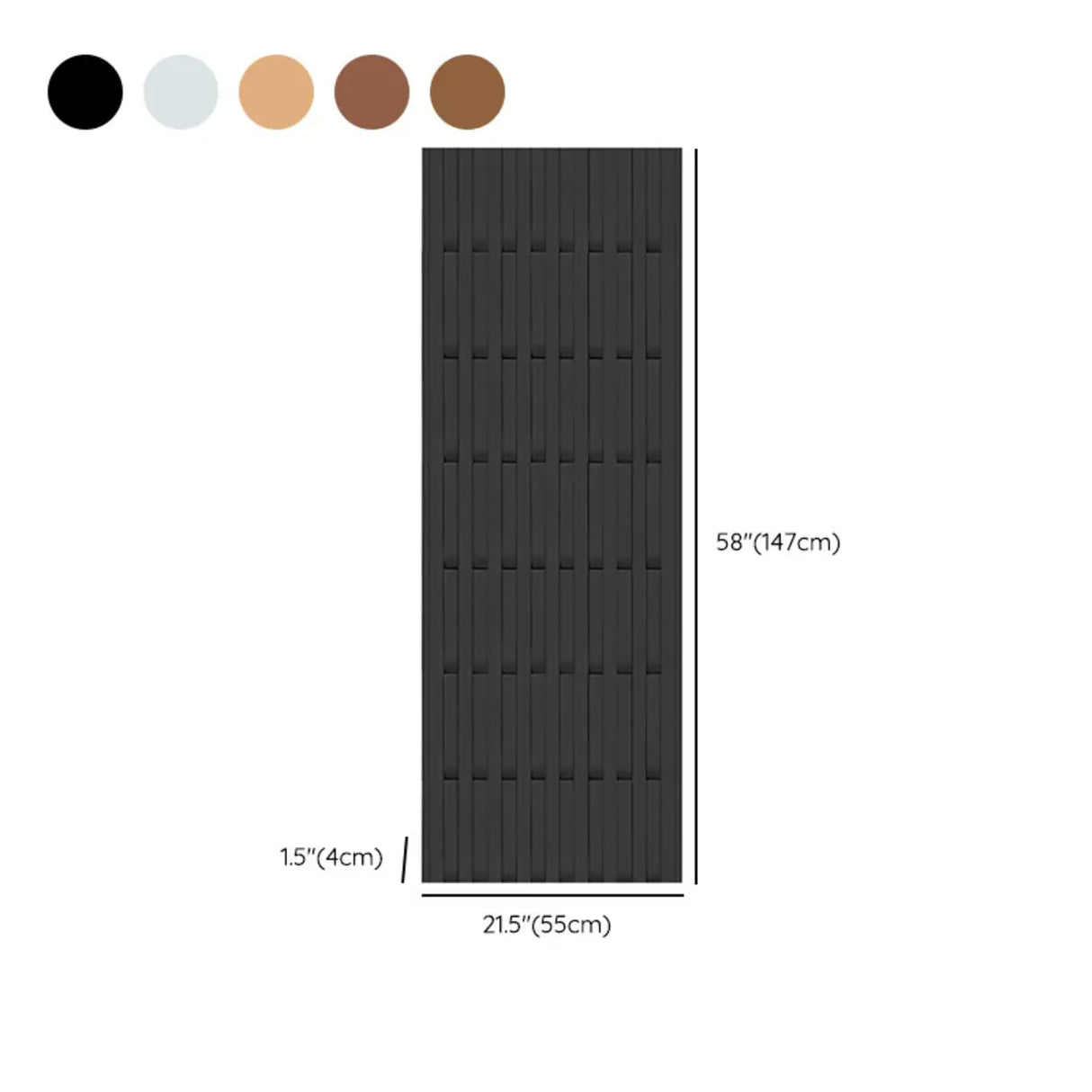 Natural Finish Hooks Wooden Floating Mount Hall Tree Image - 39