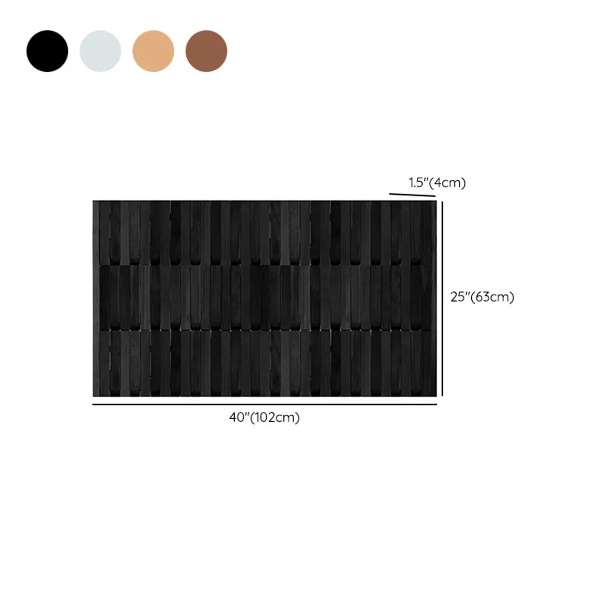 Natural Finish Hooks Wooden Floating Mount Hall Tree Image - 41