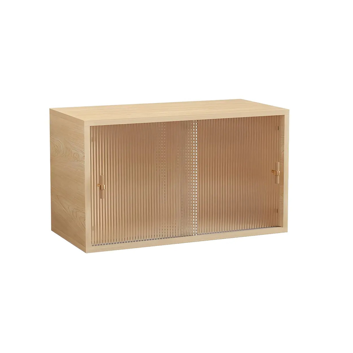 Natural Finish Horizontal Light Wood Dresser for Drawer Image - 10