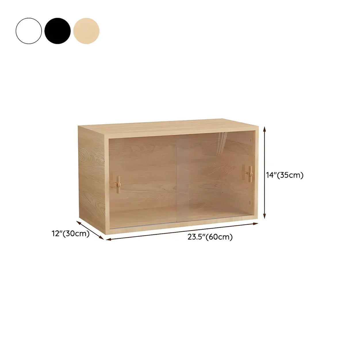Natural Finish Horizontal Light Wood Dresser for Drawer