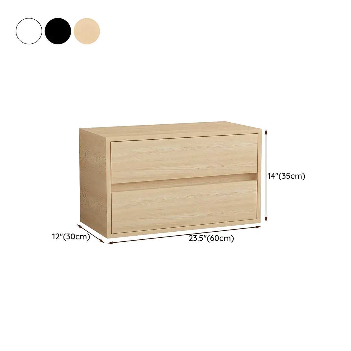 Natural Finish Horizontal Light Wood Dresser for Drawer Image - 28