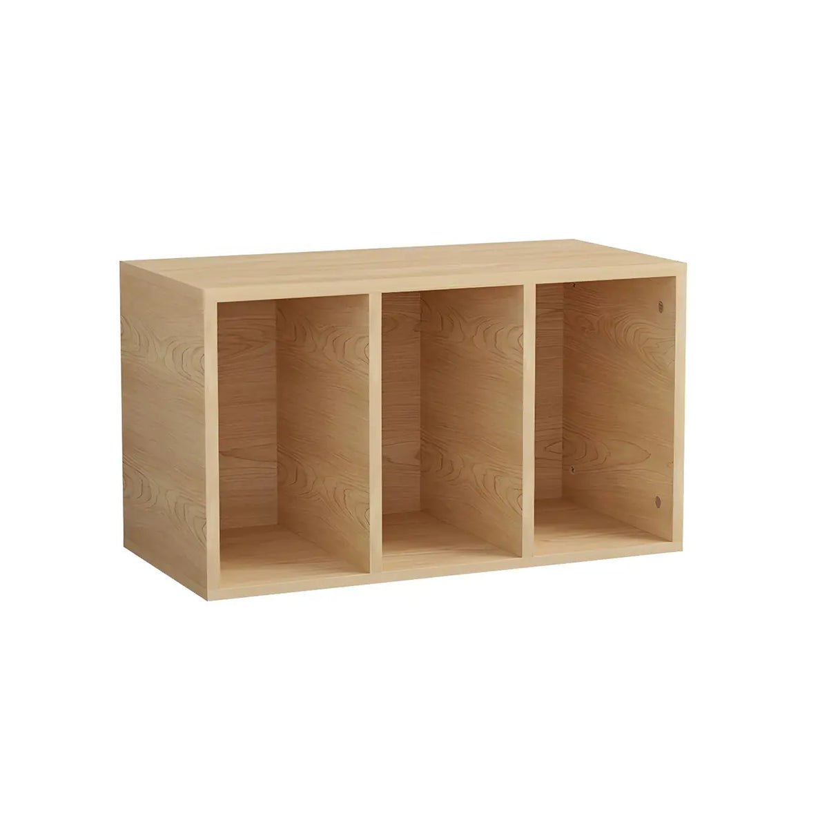 Natural Finish Horizontal Light Wood Dresser for Drawer Image - 3