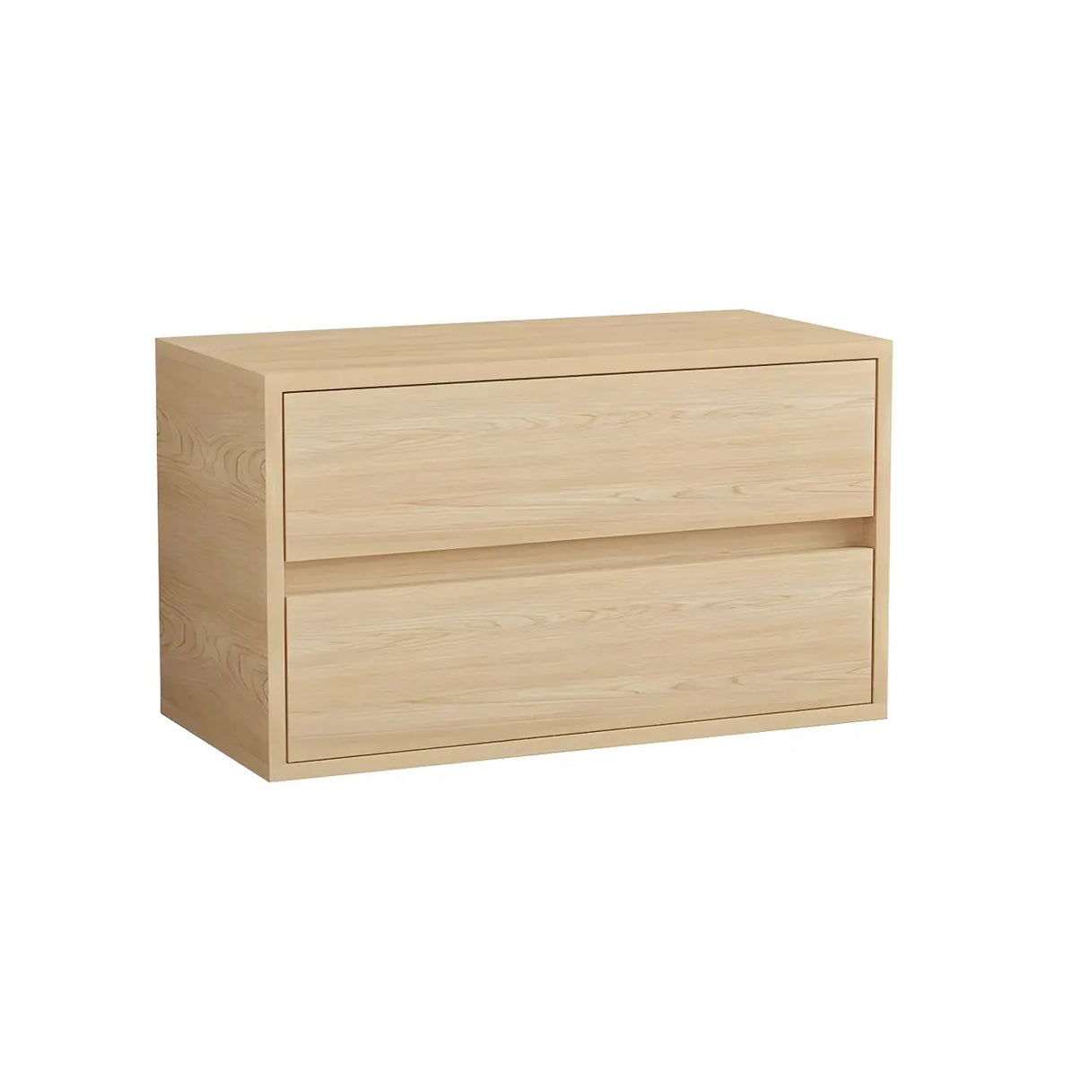 Natural Finish Horizontal Light Wood Dresser for Drawer Image - 5