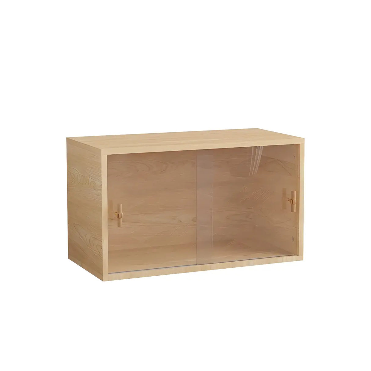 Natural Finish Horizontal Light Wood Dresser for Drawer Image - 9