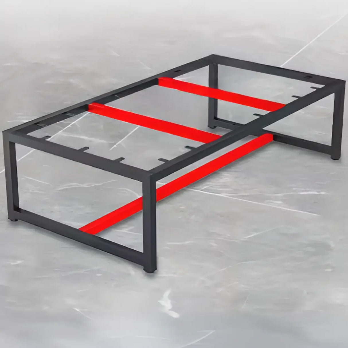 Natural Finish Multi-personal Timber Desk Image - 6