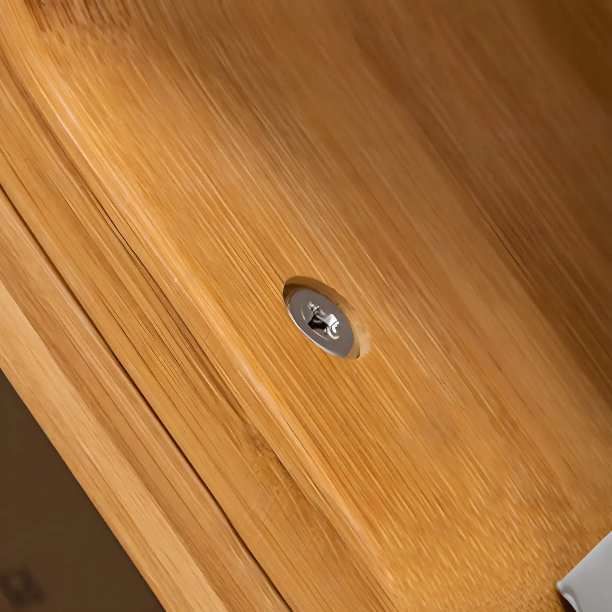 Natural Finish Open Bamboo Etagere Tree Shape Bookcase Image - 13