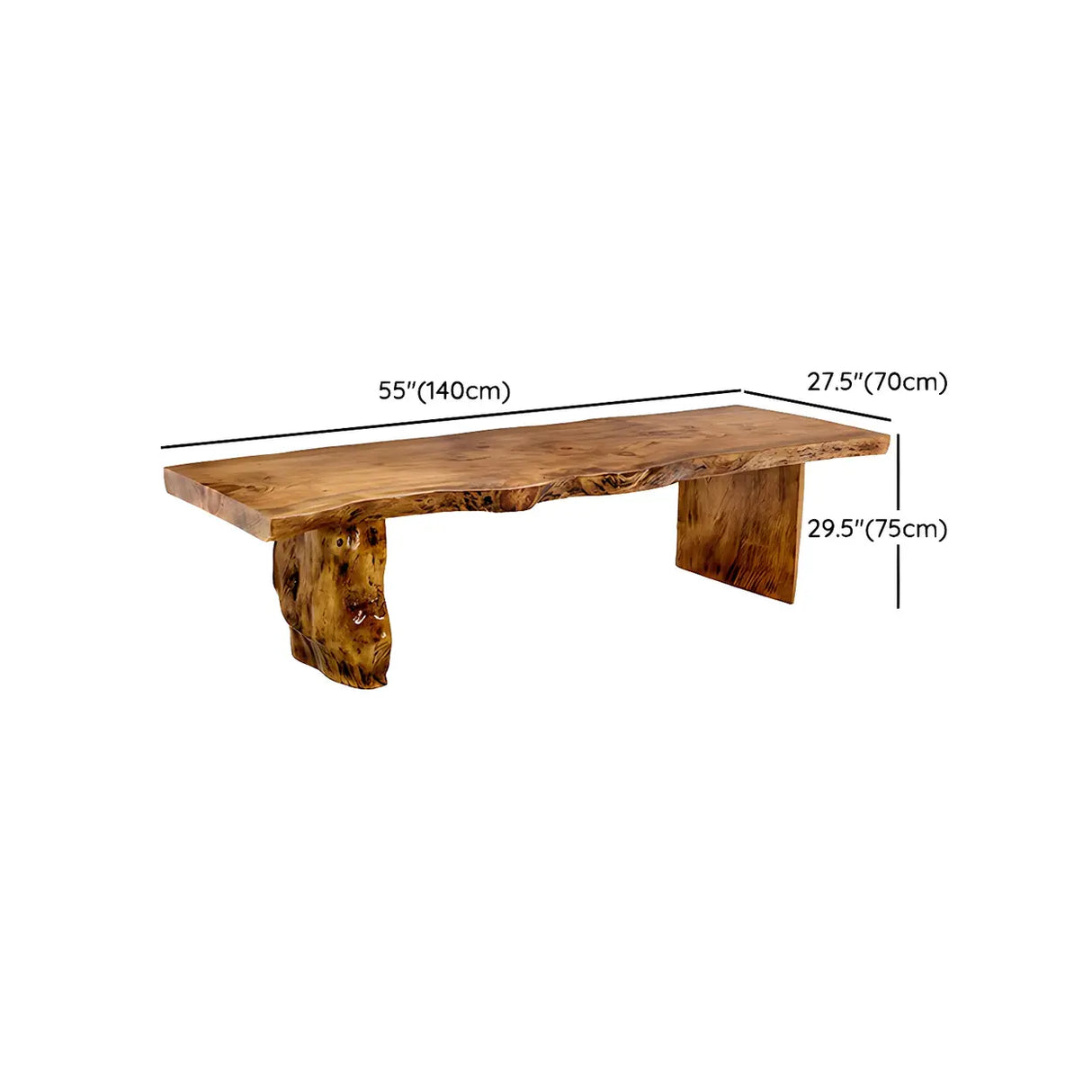 Natural Finish Wood Curved Multi-Person Meeting Desk Image - 16