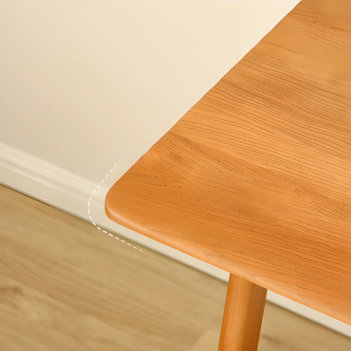 Natural Finish Wood Shelf Butcher Block Kids Desk Image - 9