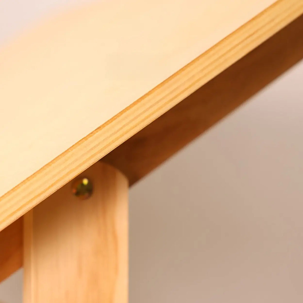 Natural Finish Wooden Foldable Adjustable Drafting Desk Image - 8