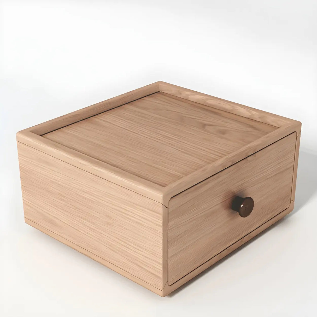 Natural Horizontal Light Wood Dresser for Drawers Image - 9