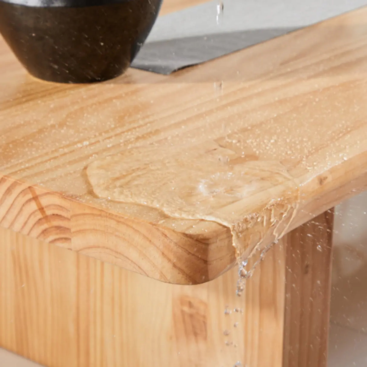 Natural Pine Rectangle Double Pedestal Single Table Image - 4