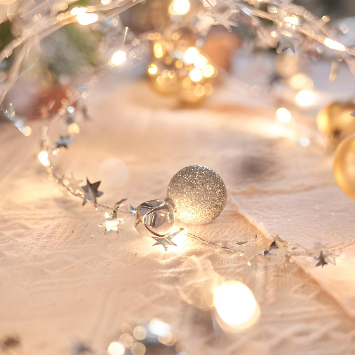 Natural Pinecone Brown String Lights with Berries Image - 15