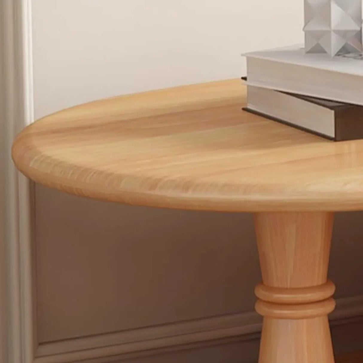 Natural Rectangle Wood Long Open Storage TV Stand Image - 14