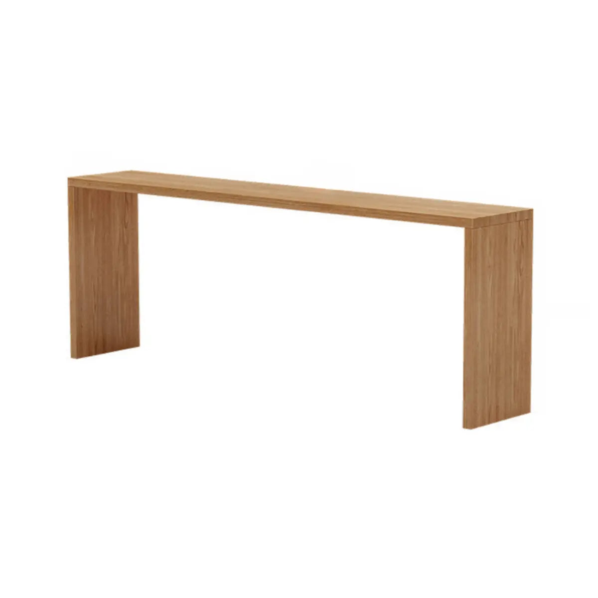 Natural Rectangular Wood Large Bar Table for Entertaining Image - 8