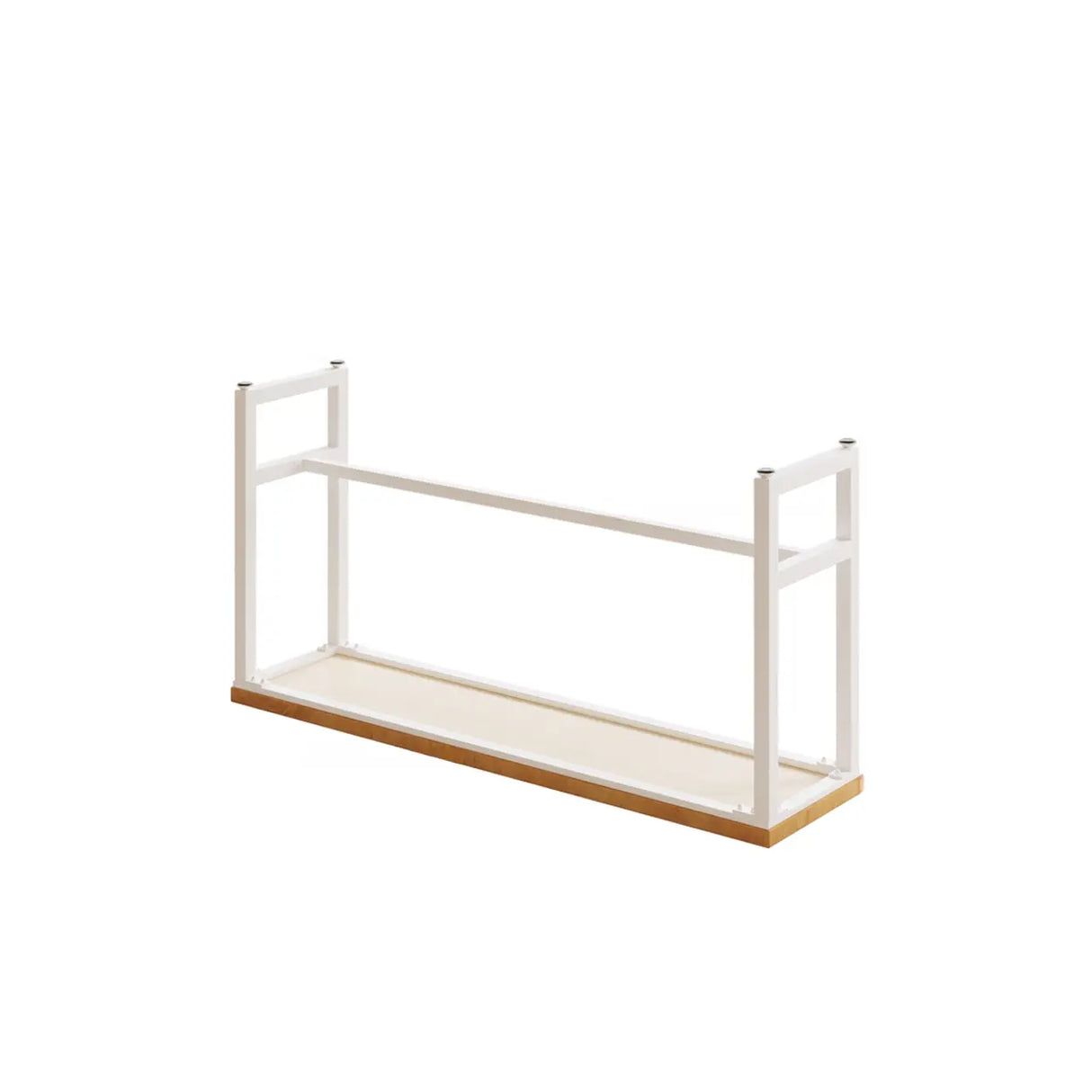 Natural Rectangular Wood Long Bar Table with Metal Legs Image - 7