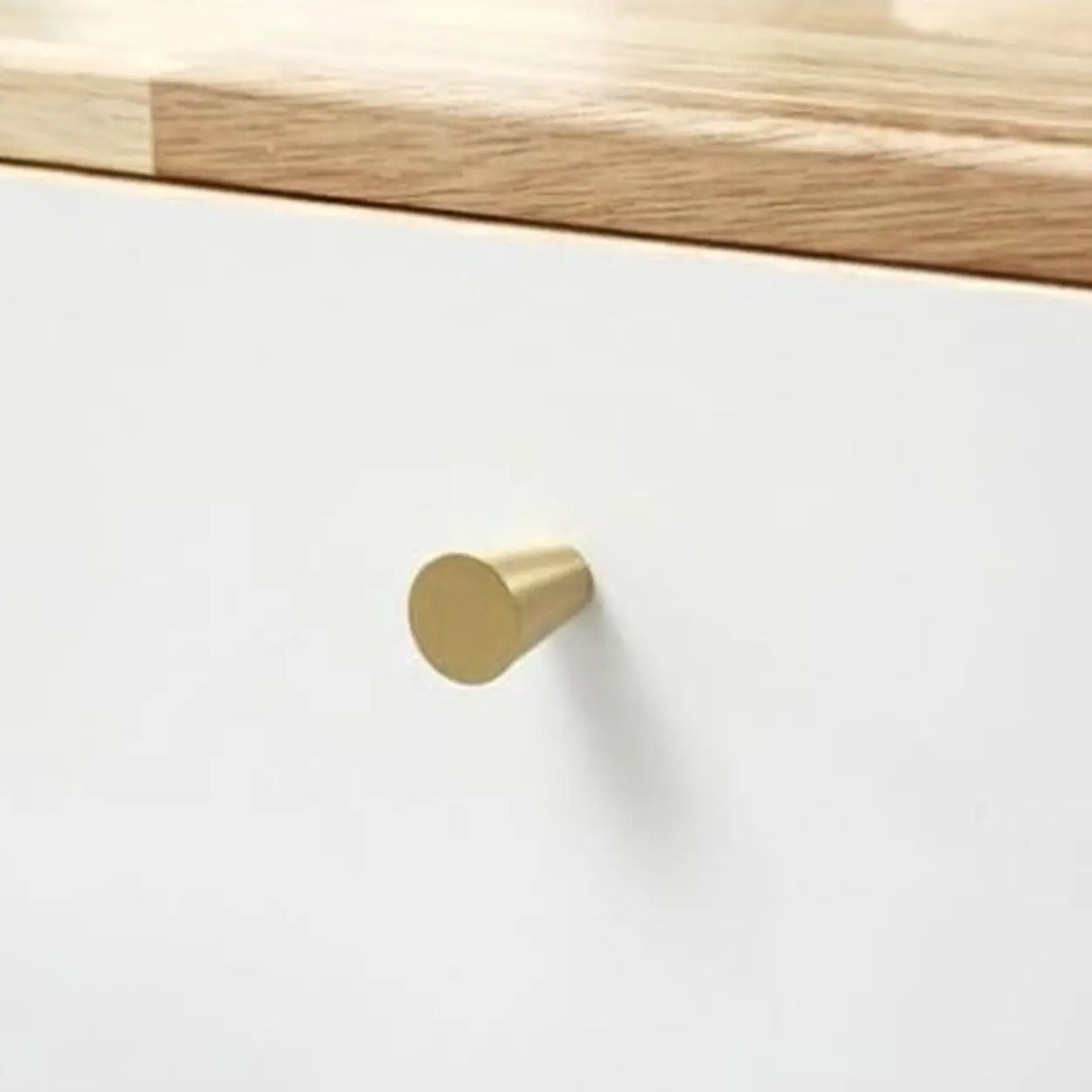 Natural White Wooden Open Storage Drawers TV Stand Image - 10