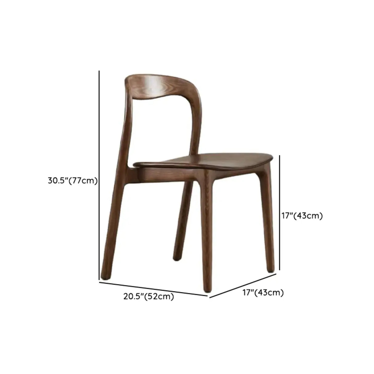 Natural Wood Braided Rope Seat Armless Dining Chair Image - 23