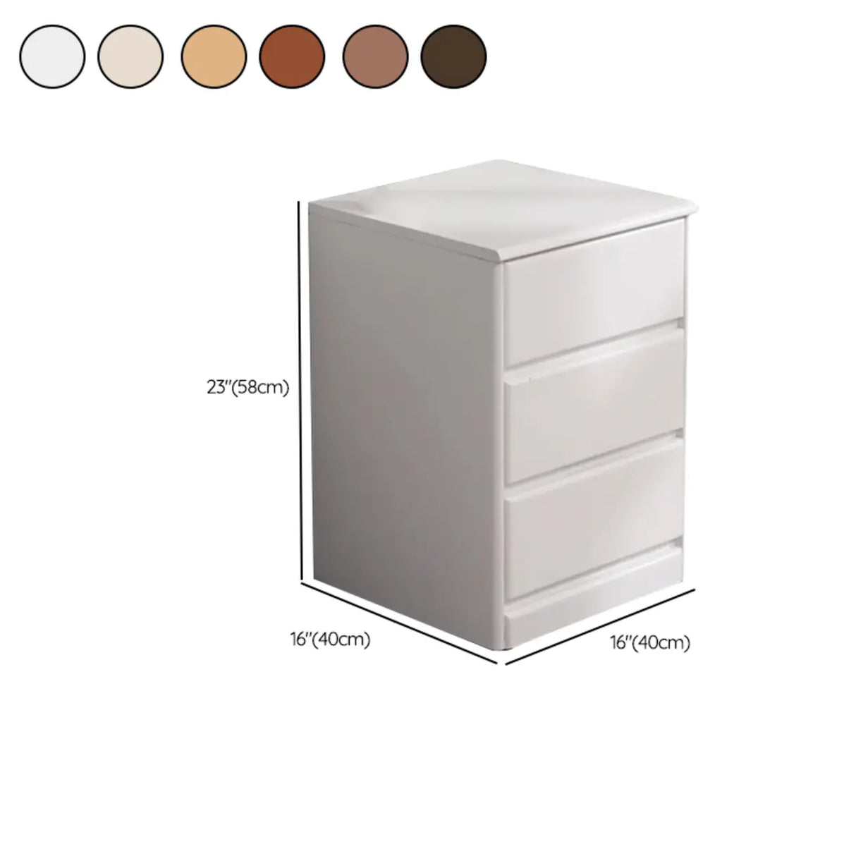 Natural Wood Vertical Filing Cabinet with Drawers