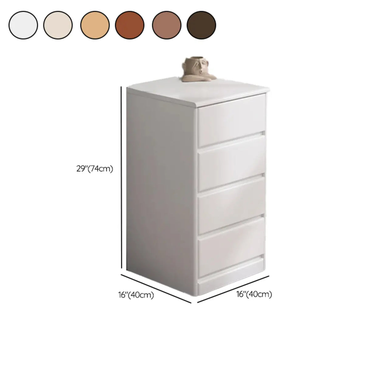 Natural Wood Vertical Filing Cabinet with Drawers Image - 30