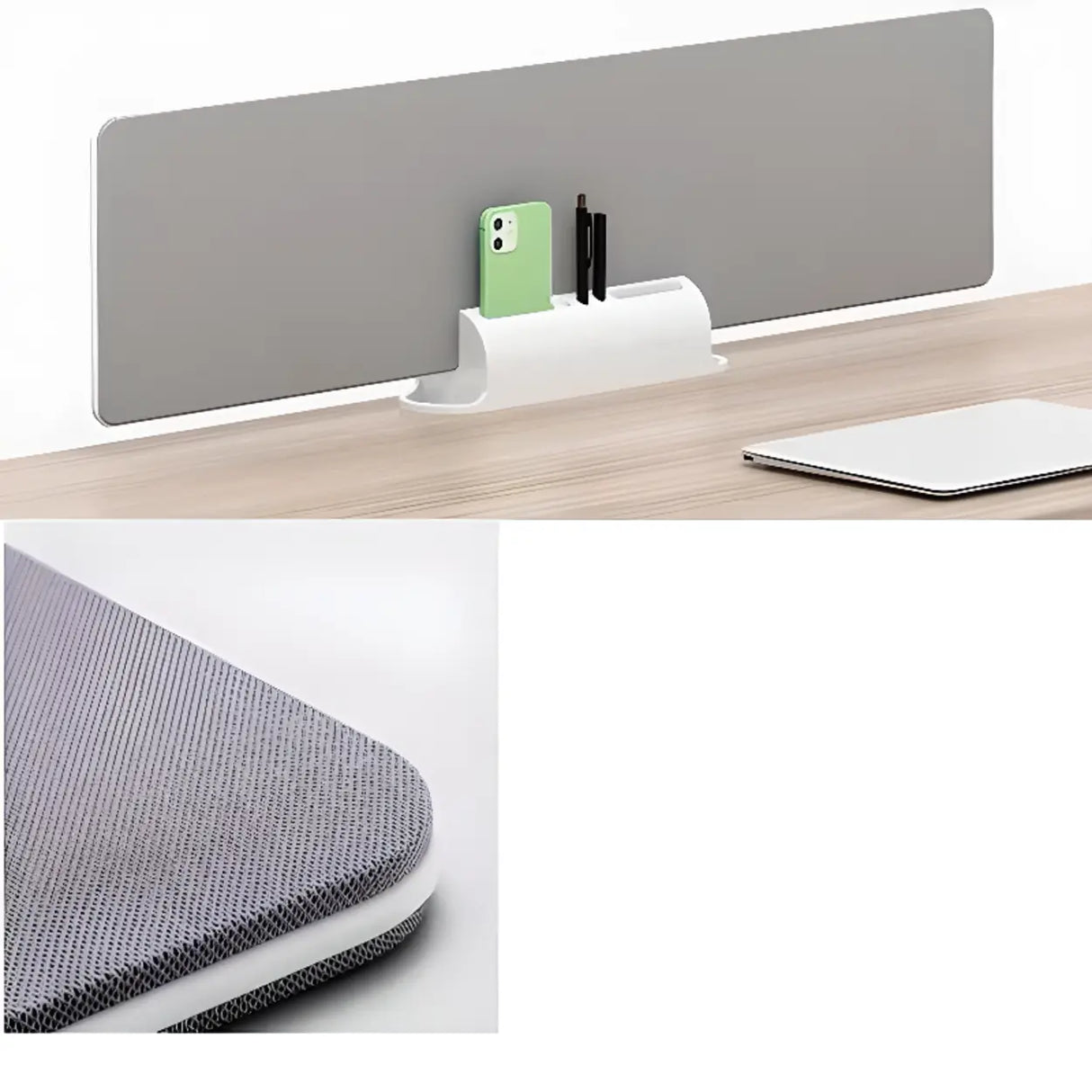 Natural Wooden Multi-person Computer Desk with Drawers Image - 7