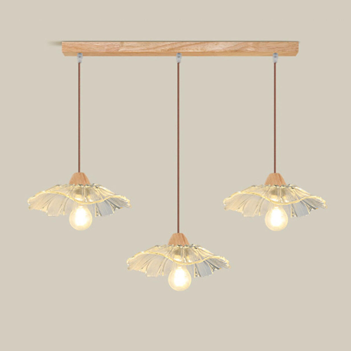 Nature 3-Light Adjustable Floral Island Pendant Light Image - 2