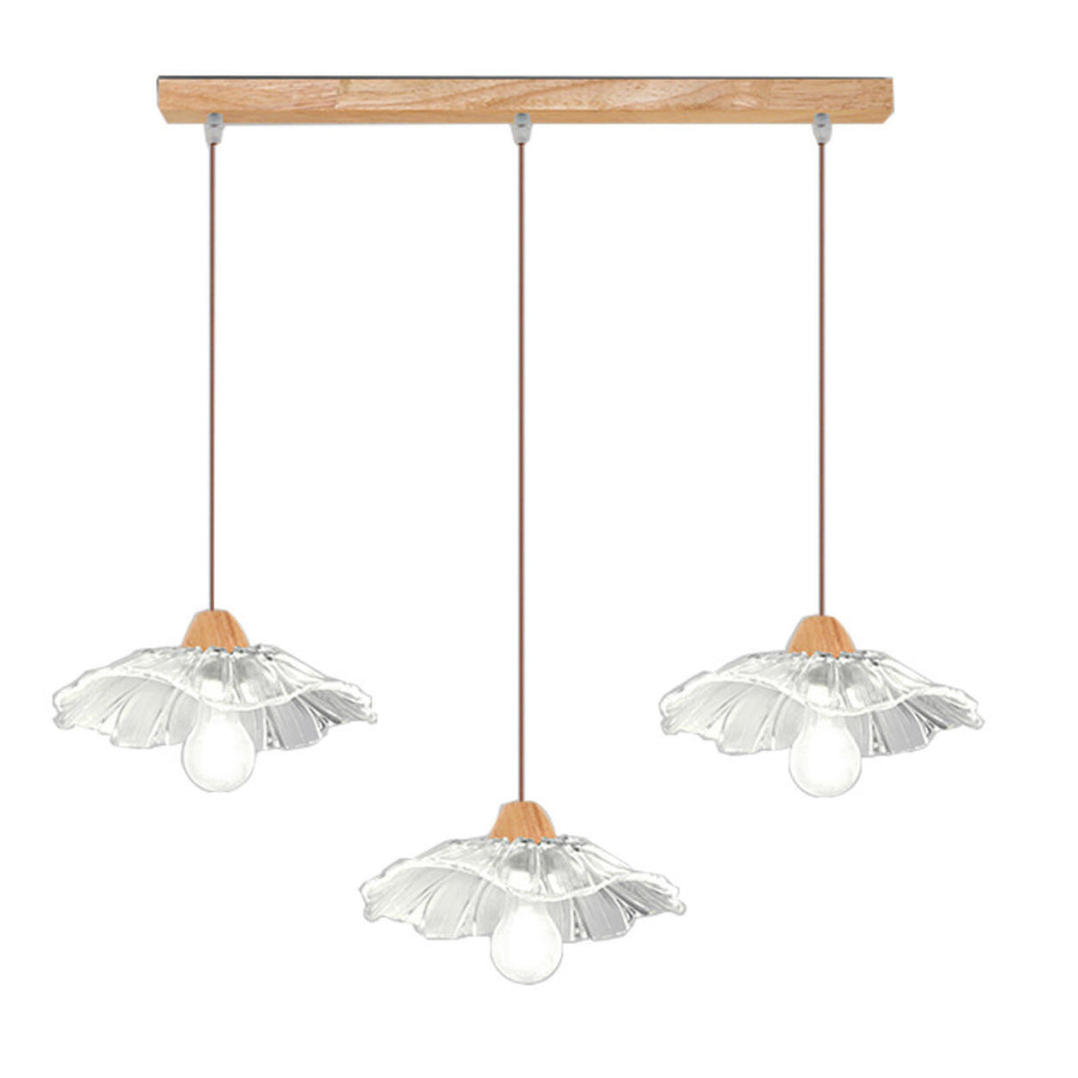Nature 3-Light Adjustable Floral Island Pendant Light Image - 7