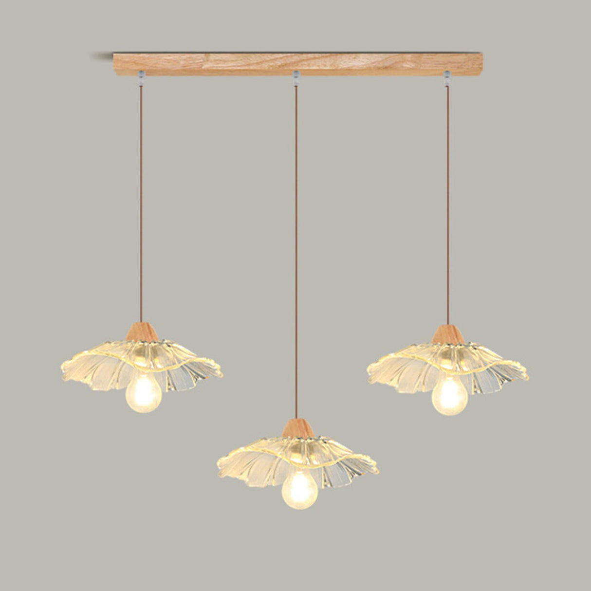 Nature 3-Light Adjustable Floral Island Pendant Light Image - 8