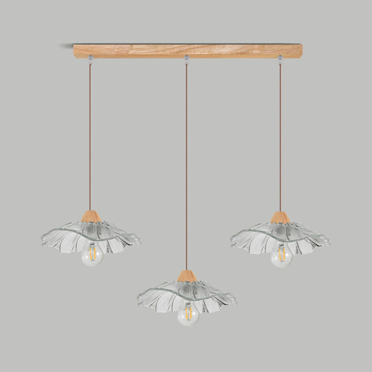 Nature 3-Light Adjustable Floral Island Pendant Light Image - 9